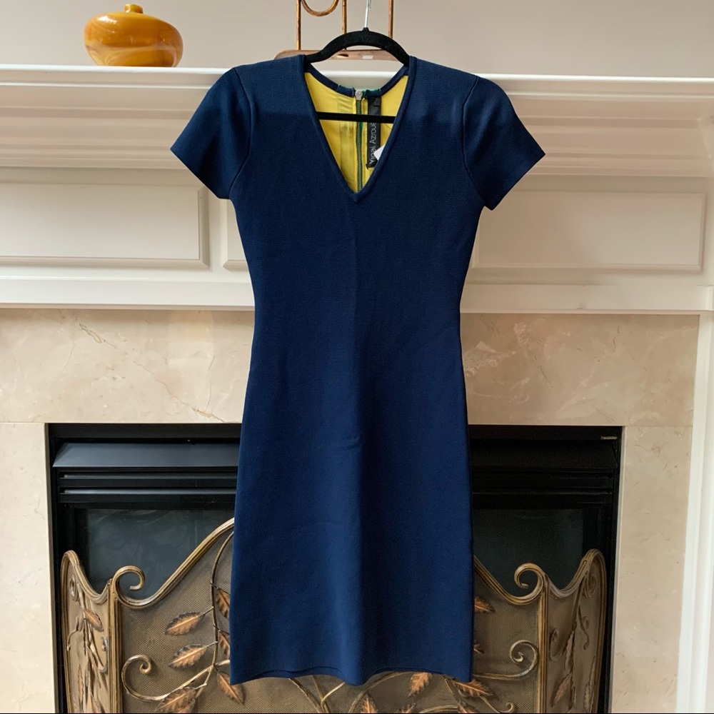 NWOT Yigal Azrouel Designer Knit Color Block Knit Dress